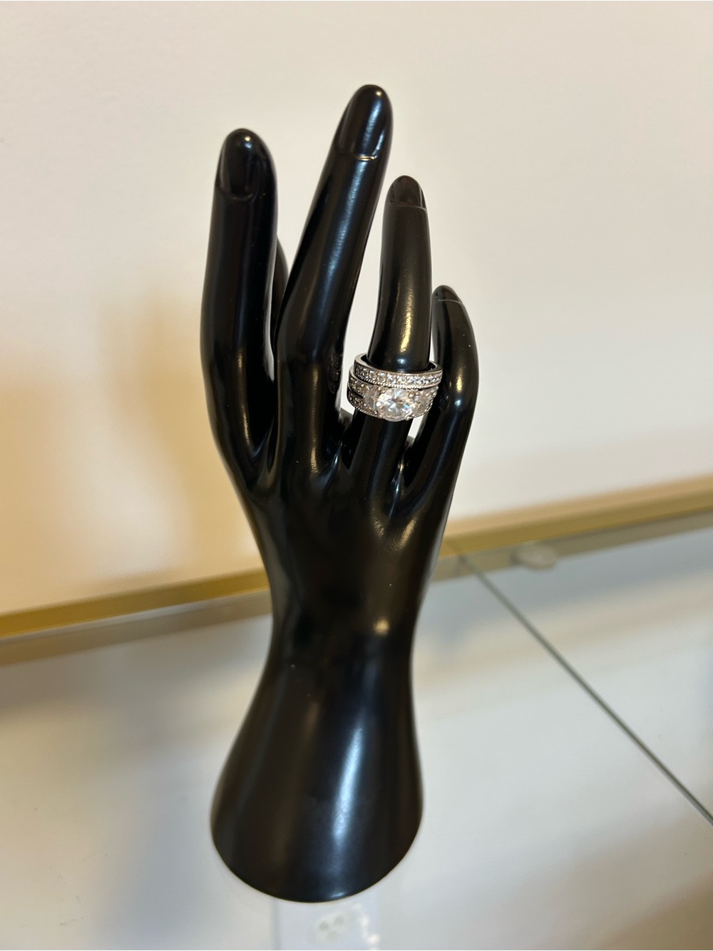 .925 Sterling Silver Wedding Ring Set